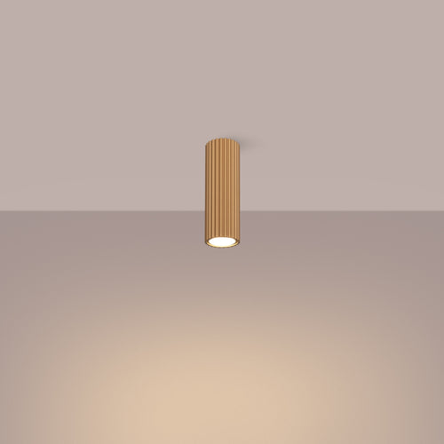 Sollux Lighting Plafondlamp KARBON 20 goud - 6,5x6,5x20cm