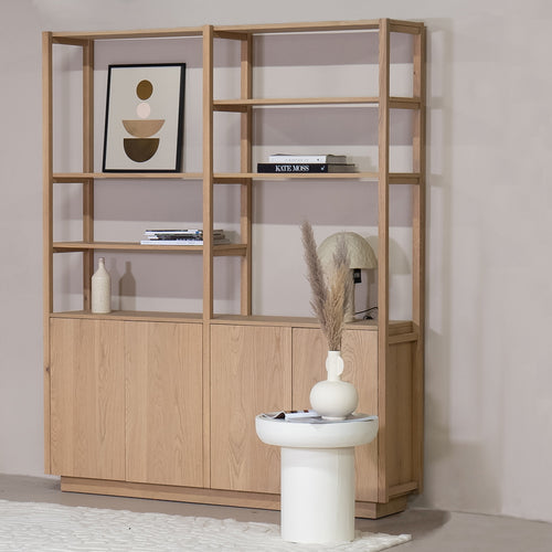 DÉJA Living Wandkast Levi - Naturel Eikenhout - 180x38x210cm