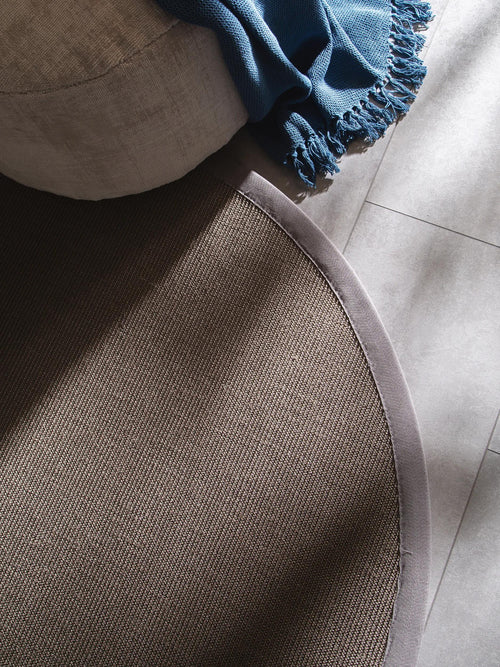 benuta sisal vloerkleed Sana - grijs - ø 150 cm