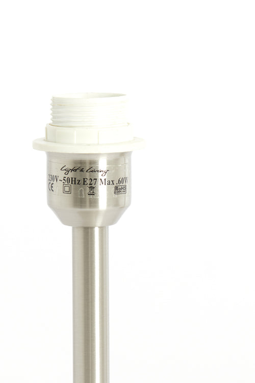 Light & Living lampvoet Washington - zilver - 14x14x39.5 cm