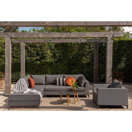 Exotan loungestoel tuin Sicilië - Aluminium - Stone Grey - 100x88x60 - vtwonen shop