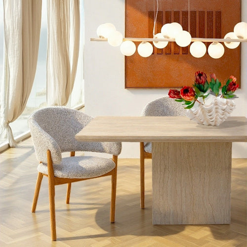Kare Design Eettafel Travertino 160x90cm