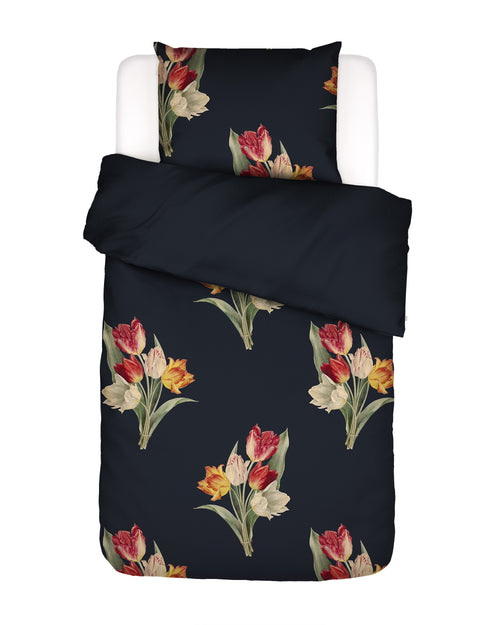 Essenza Tosca dekbedovertrek - Eenpersoons – 140x200/220 cm - Antraciet