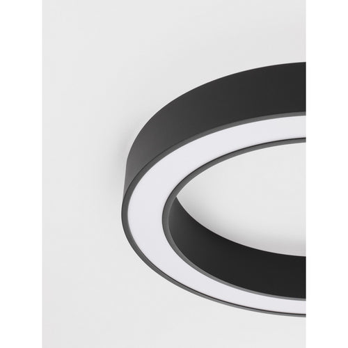 Nova Luce MORBIDO Morvido Geïntegreerde LED Plafondlamp (Semi-Fut) Zandzwart Dimbaar LED 48W 3730lm 2700-4000K Kleurtemperatuur Afstandsbediening