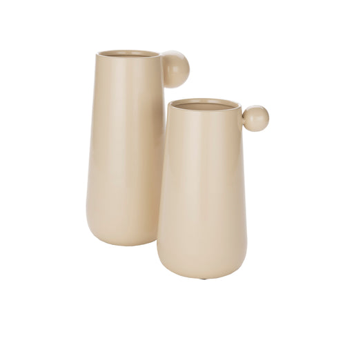Dutchbone Dot Vaas M Beige