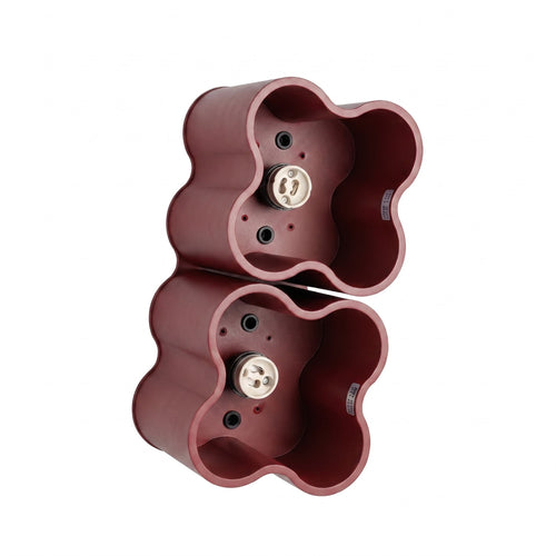 Sollux Lighting Plafondlamp OVIO 2 bordeaux GU10 - 24,5x12x12cm