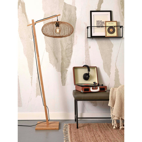 GOOD&MOJO vloerlamp Cango - bruin - Ø40cm - vtwonen shop