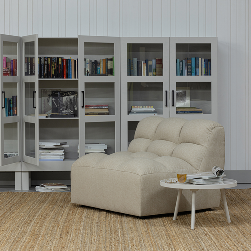 WOOOD fauteuil Pepper - Stof - Zand - 79x100x92 - vtwonen shop