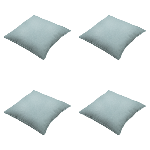 Madison sierkussen Eco-line - blauw - 50x50x10cm - set van 4
