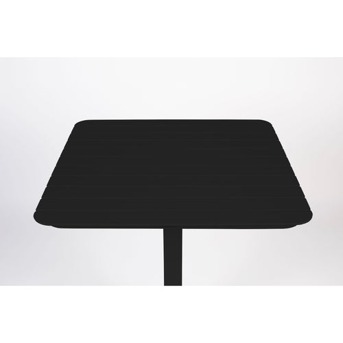 Zuiver Vondel Tuintafel/ Bistrotafel Vierkant 71x71 cm Aluminium Zwart - vtwonen shop