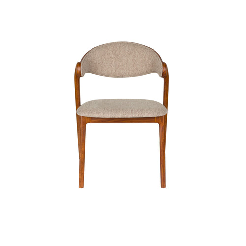 Dutchbone Babington Eetkamerstoelen Walnoot kleur - Set van 2