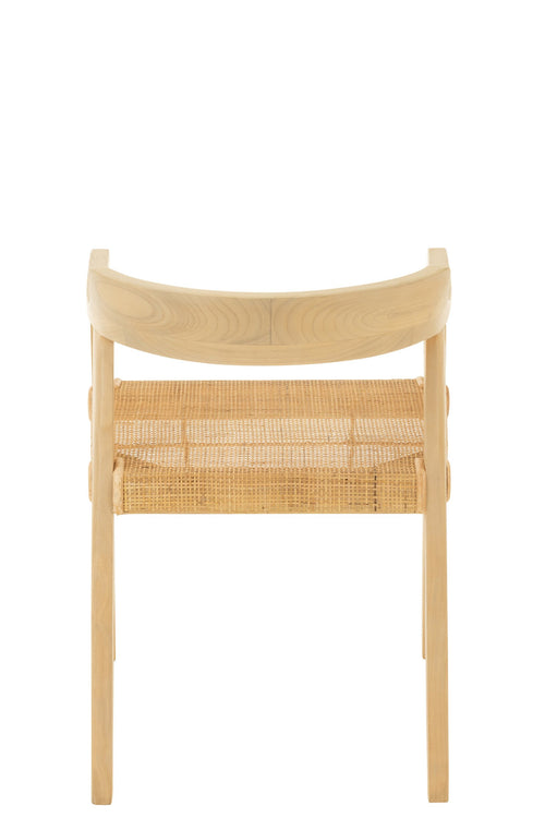 J-Line stoel Emma - hout - naturel