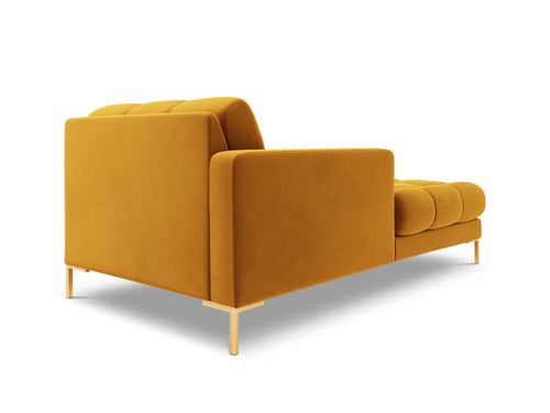 Cosmopolitan Design linker meridiaan Bali flueel, geel - 185x102x75cm