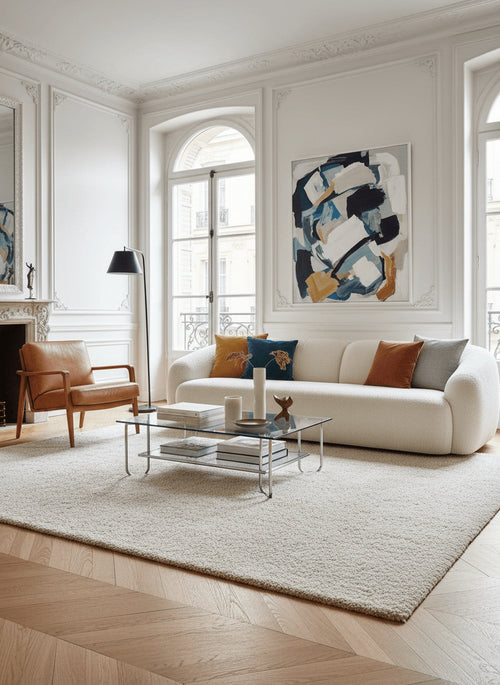 AFK Living vloerkleed Plush - Zacht comfort voor elke dag en OEKO-TEX® Standard 100 gecertificeerd. - wit - 120x170 cm