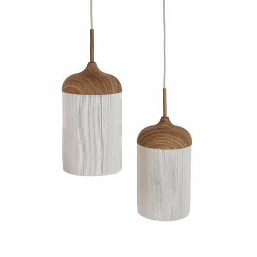 Light & Living hanglamp Dania - bruin - 117x10x27cm