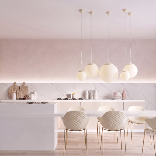 Sollux Lighting Hanglamp UGO 30 beige - 30x30x120cm