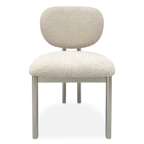 DÉJA Living Eetkamerstoel Bjerka - Beige/Chrome