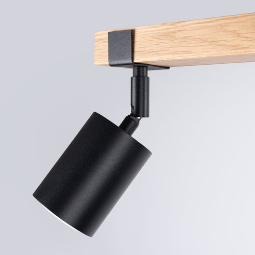 Sollux Lighting Plafondlamp FAGER 2 zwart - 38x6x17,2cm