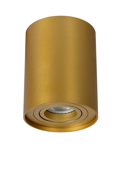 Lucide plafondspot TUBE - 1xGU10 (MR16) - Mat Goud / Messing