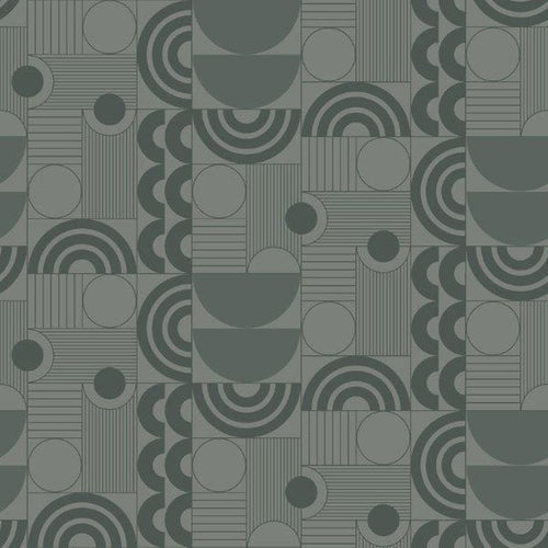 Borastapeter behang geometrische vormen groen - 53 cm x 10.05 m - 660878