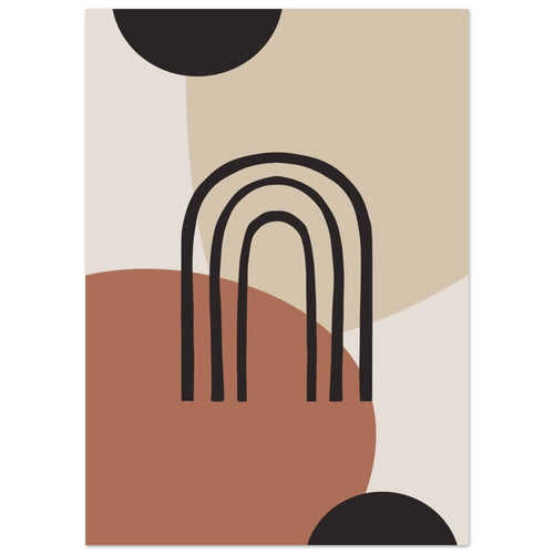 Artfulprints  Boho - Natural arches   poster 50x70 cm - vtwonen shop