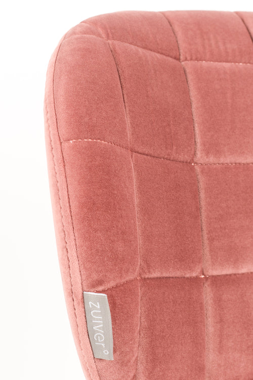 Zuiver OMG Velvet Eetkamerstoelen Roze - Set van 2 - vtwonen shop