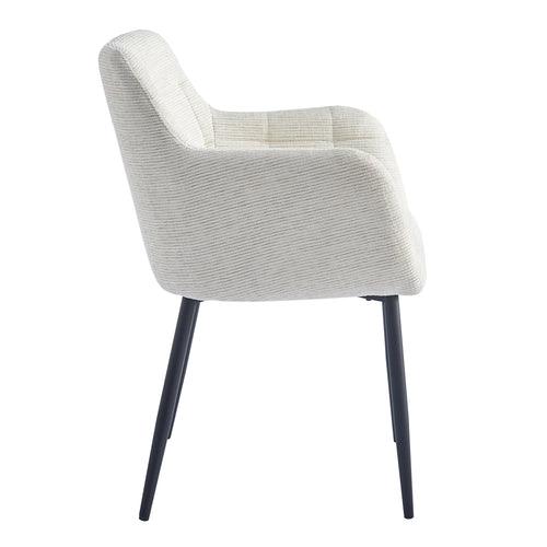 Livingfurn eetkamerstoel Bronco Sand - stof - set van 2 - vtwonen shop