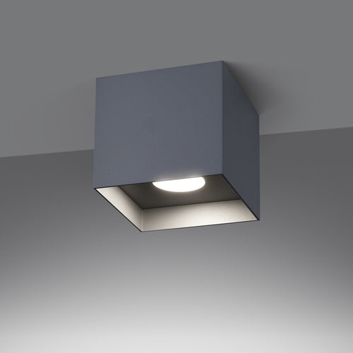 Sollux Lighting Plafondlamp HATI grijs - 10x10x10cm