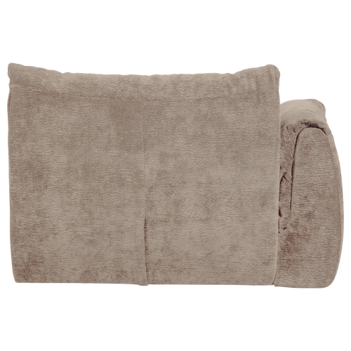 WOOOD 1-zits met arm links Baggy - Chenille - Zand - 81x114x101 - vtwonen shop