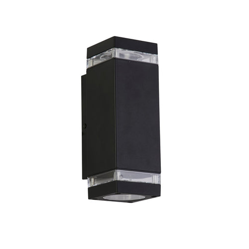 Searchlight Houston Buiten Up Down Wandlamp Zwart