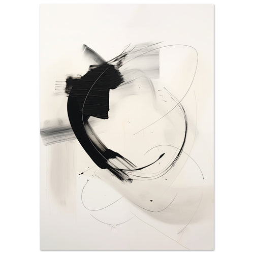 Artfulprints  Abstract - Chique brush 6   poster A4 21x29.7 cm