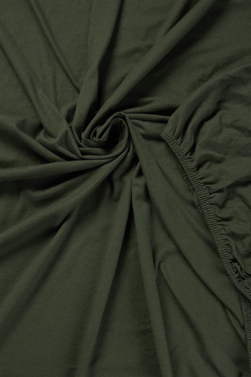 Beddinghouse - Jersey - Split-topper - Hoeslaken - 160x220 cm - Donker groen