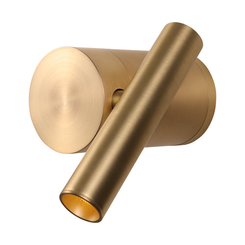 Atmooz wandlamp Dune - goud - 6 x 10 x H 12 cm - geïntegreerde led