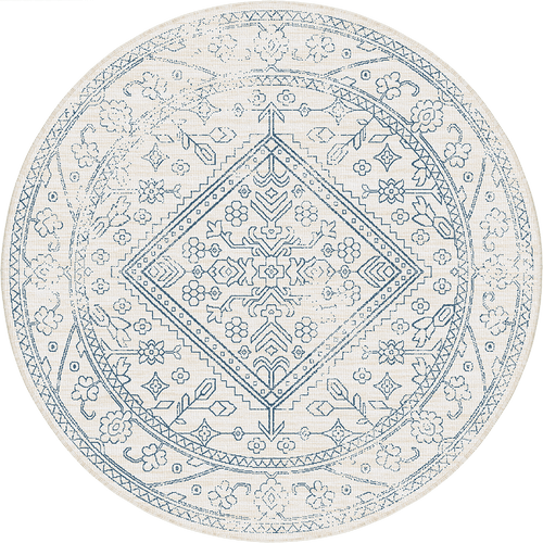 Rond buitenkleed Nova blauw - Interieur05 - 240 x 240 cm - vtwonen shop