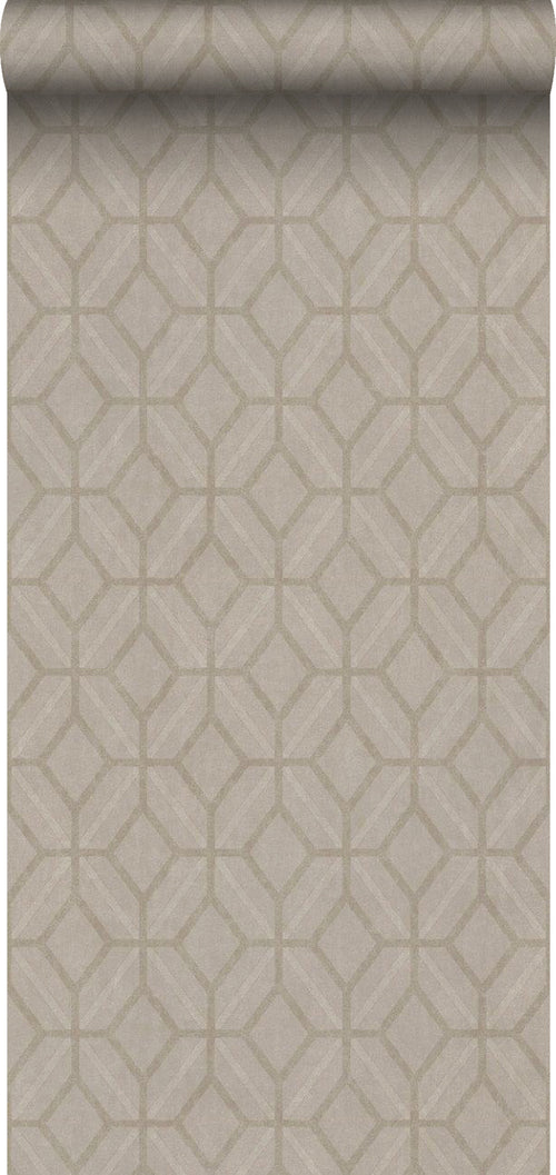 Borastapeter behang grafisch motief beige - 53 cm x 10.05 m - 660549 - vtwonen shop