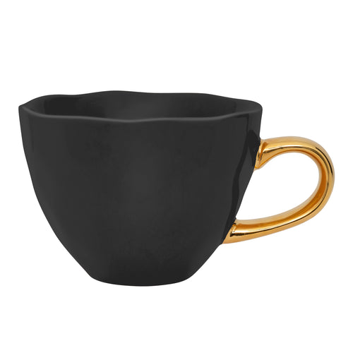 Urban Nature Culture Good Morning kopje Cappuccino / Tea - Black - 11x8cm - vtwonen shop