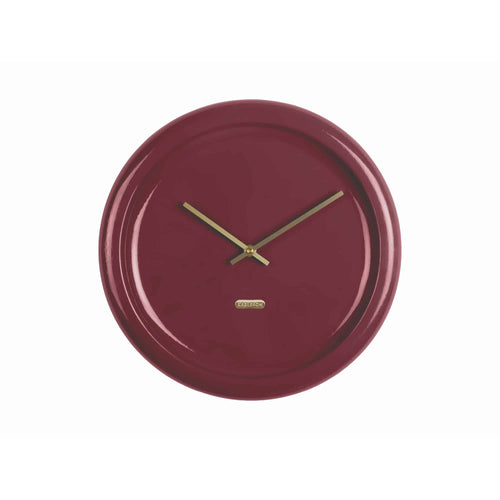 Karlsson wandklok Cadiz Disc - rood - Ø35cm