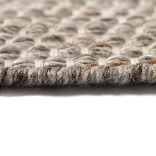 Interieur05 Vloerkleed Gerecycled Materiaal Rond Ciro Naturel gemeleerd (bruin/wit/antraciet) - 220 x 220 cm
