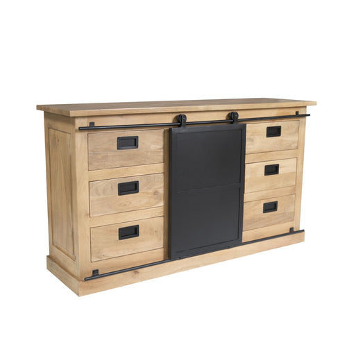 Starfurn Dressoir Fresno - Naturel Hout - 160x45x90cm