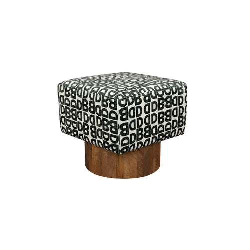 Dutchbone Monogram Kruk - Bruin - vtwonen shop