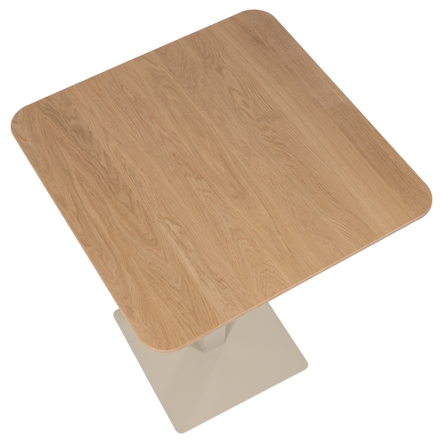 WOOOD bartafel afgeronde hoek dl Tablo - Transparant - 107x79x79