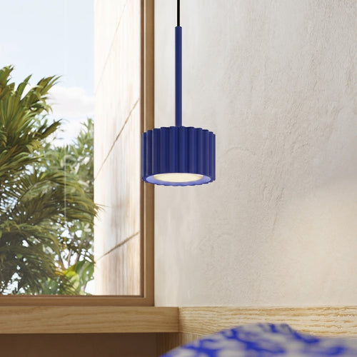 Sollux Lighting Hanglamp AURA 1 ultramarijn Gx53 - 10x10x125cm