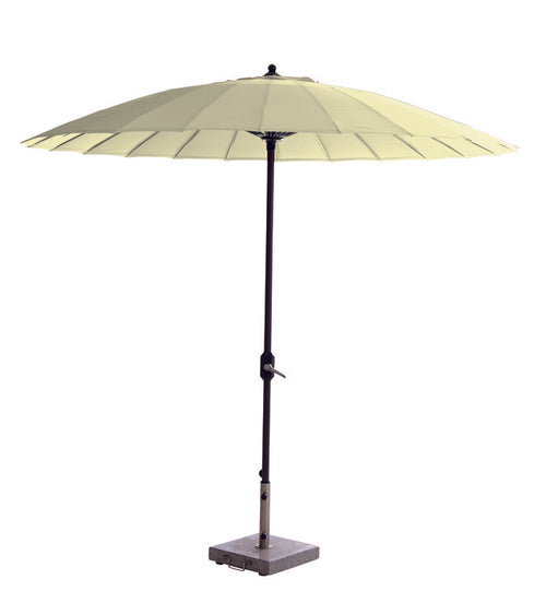 Manilla parasol - Ø250 cm - carbon black - ecru - vtwonen shop