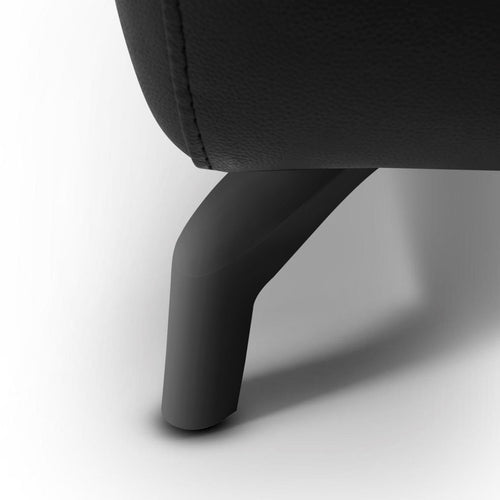 Furnhouse 3-zitsbank Selesta - Zwart - Leer, PVC - 96x222x101