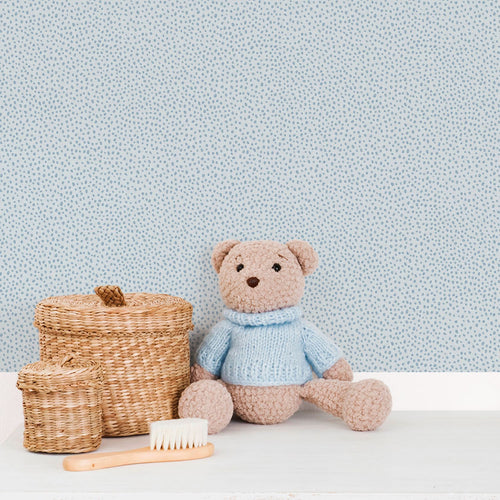 Sanders & Sanders behang stippen blauw - 53 cm x 10.05 m - 640661