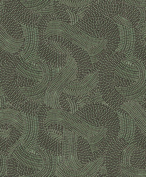 Masureel behang grafisch motief groen - 53 cm x 10.05 m - 630011