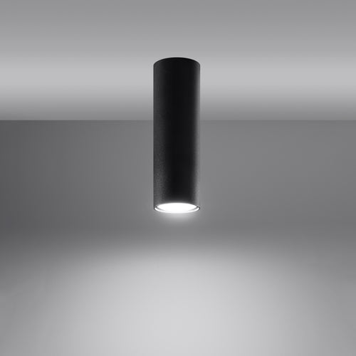 Sollux Lighting Plafondlamp LAGOS 20 zwart - 6x6x20cm