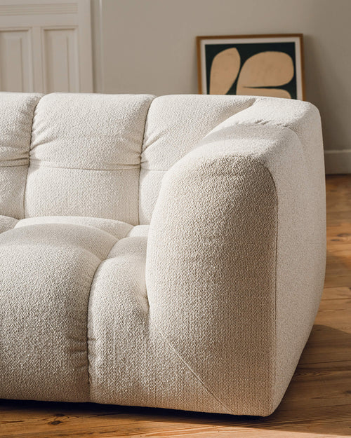noo.ma Bolbi 2-zitsbank - Chocolate Brown Bouclé, soft zitcomfort