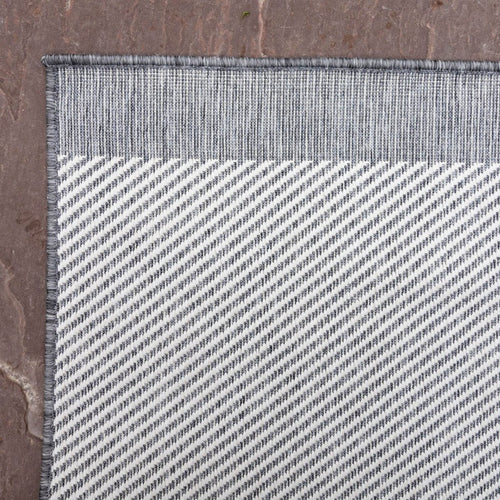 Buitenkleed Border - Grijs/wit - dubbelzijdig - EVA Interior - 200 x 290 cm - vtwonen shop