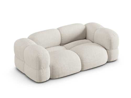 Cosmopolitan Design Bank Loretto 3-zits, structurele stof beige - 100x210x68cm